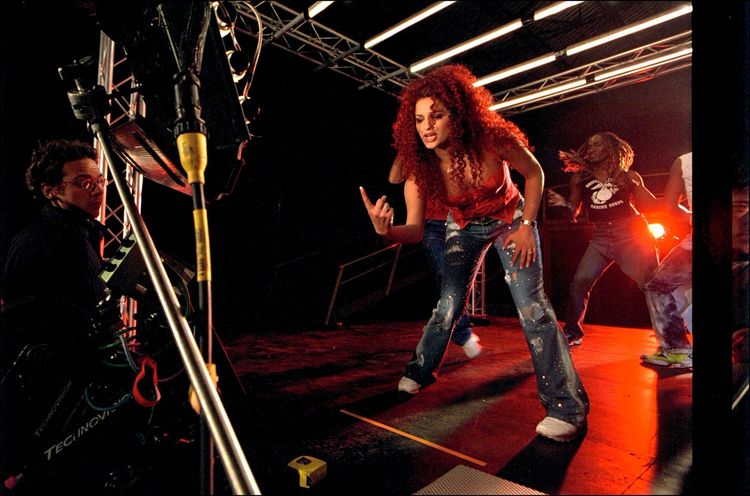 FRANCE - APRIL 26:  Shooting of Larusso's video in France on April 26, 2001.  (Photo by Xavier ROSSI/Gamma-Rapho via Getty Images)